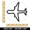 Airplane Outline Self-Inking Rubber Stamp for Stamping Crafting Planners